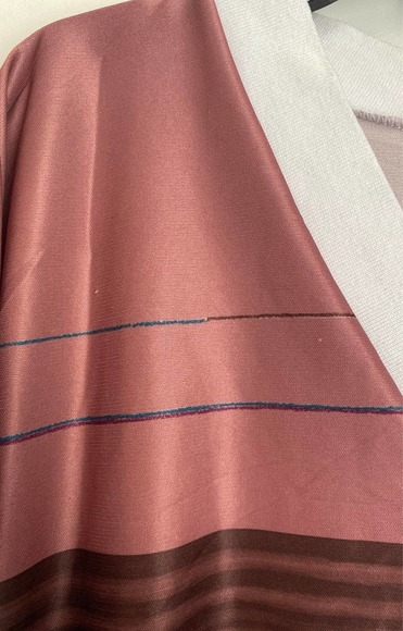 Tiger Vintage Polyester V-Neck Western Women's Top Made In USA - Picture 4 of 6